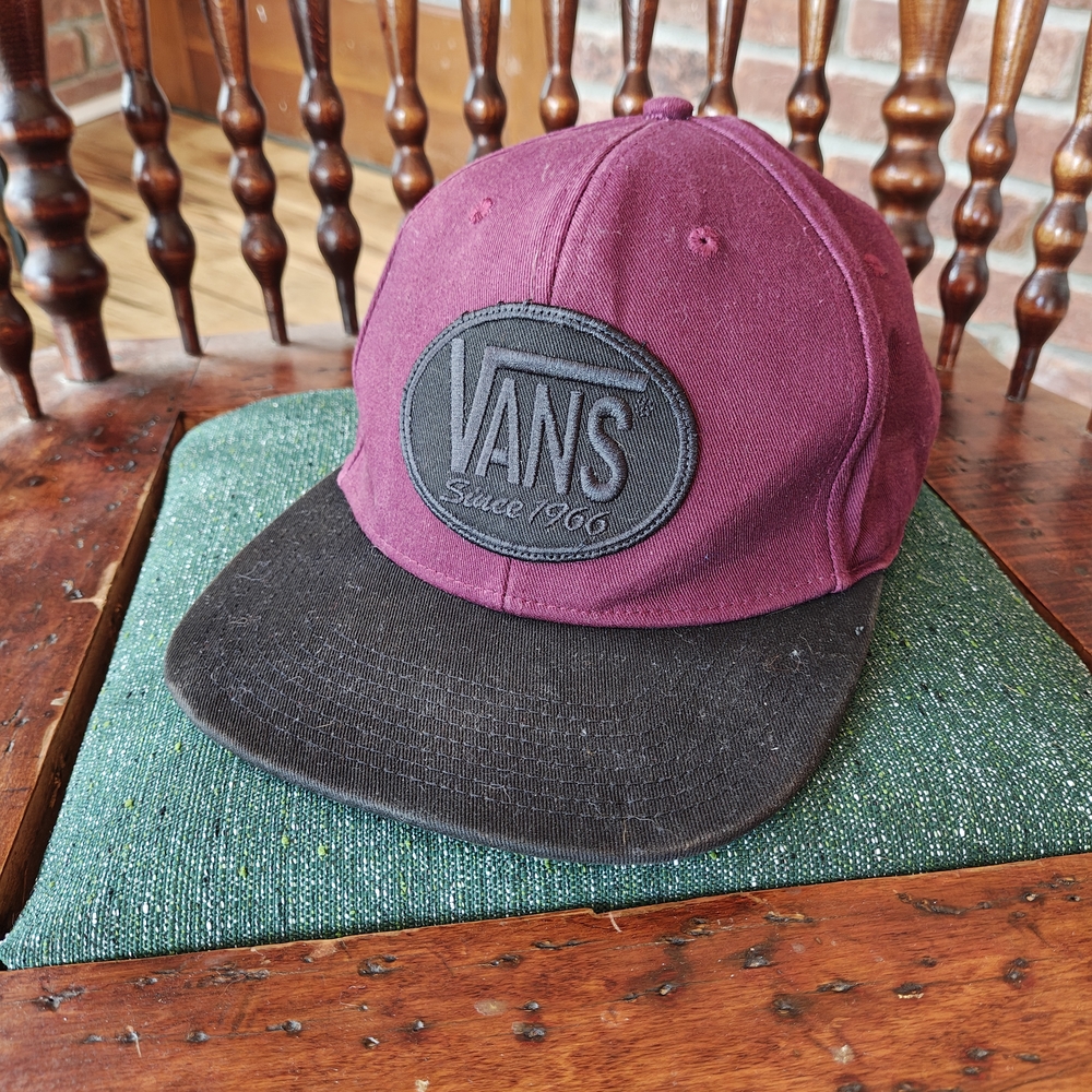 Vans Burgundy and Black Cap